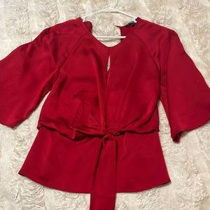 Express red dress shirt